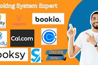 setup full booking system,acuity scheduling,cal com,ghl calendly vagaro ai agent