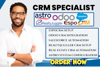 setup salesforce client portal jobber crm odoo espocrm gohighlevel white label