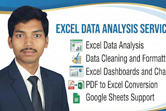 excel data analysis, dashboards and automation