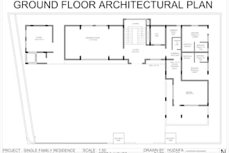 do autocad drafting floor plan drawing design