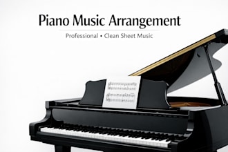 create and arrange a piano arrangement songs vocals composition into music sheet