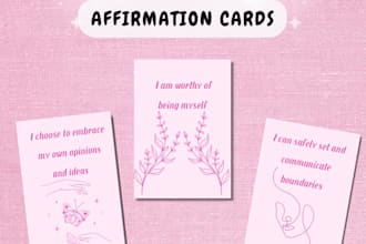 create printable affirmation cards personalized to your needs