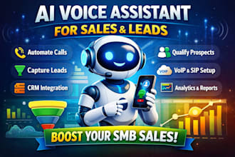 build smbs ai voice assistant for sales support lead capture automation agent