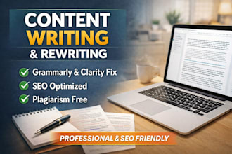 rewrite or proofread your articles and content