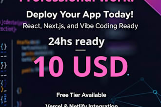 deploy your app to vercel or netlify