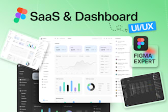 design saas dashboard UI UX for web apps in figma