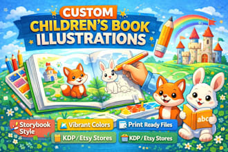 iillustrate childrens book watercolor illustration for ebook and book publishing