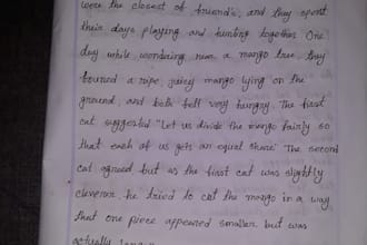 do beautiful handwritten letters in english and bangla