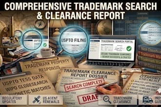 perform a comprehensive trademark search and clearance report