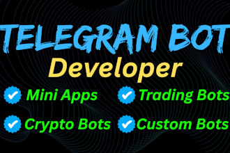 develop telegram mini apps and custom telegram bots