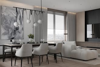 design 3d kitchen bathroom interior realistic rendering layout house renovation