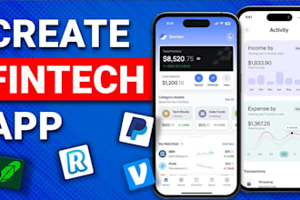develop fintech app, payment, loan, crypto wallet app, bank money transfer app