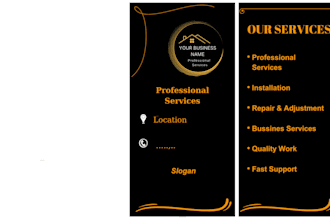 design a clean and modern flyer and business card