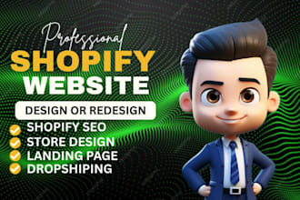 shopify store design shopify dropshiping storeand shopify expert