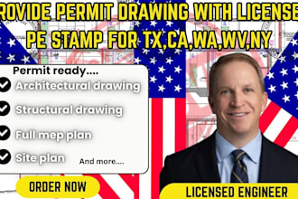 building permit ready,permit drawings,permit approval, structural plan, ca,tx ny