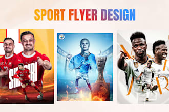 design creative sports flyer, banner and poster graphics