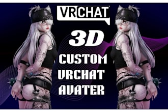 vrchat avatar commission anime vrc furry nsfw 3d model vr character