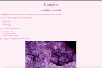 create a simple and clean website in HTML and PHP