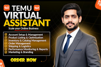 provide temu shop setup, store management, optimization and autods