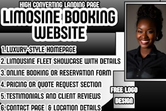 limousine booking website limo service website  VIP transport website executive