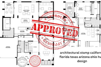 architectural stamp california florida texas arizona ohio  hvac design