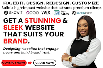 clone showit odoo fix wordpress wix design website redesign zoho sites expert