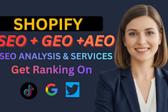 optimize shopify website seo geo aeo
