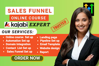 do kajabi website design, kajabi landing page or online course