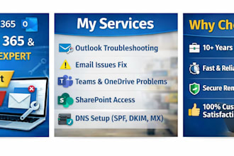 fix microsoft 365, outlook and email issues quickly