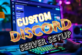 setup gaming discord server ,crypto discord, nft discord, fivem discord server
