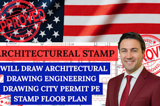draw architectural drawing engineering drawing city permit pe stamp floor plan