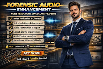 do forensic audio, audio restoration, digital forensic and voice isolation