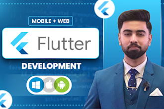 develop stunning flutter mobile apps for android IOS in dart