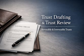 provide trust drafting, trust review, revocable and irrevocable trusts