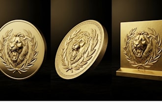 sculpt 3d medals, challenge coin, medallion, custom 3d coin,3d cnc bas relief