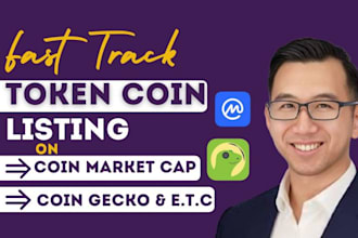token listing on top exchange platform, cmc, cg, fast tack listing, ico listing