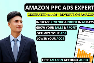 be your amazon PPC campaigns manager, amazon PPC ads expert