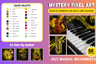 create unique mystery mosaic color by number coloring books for adults