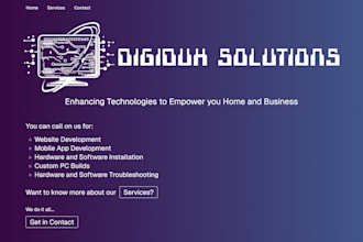 create a modern, attractive business website on a budget