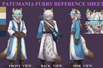 draw furry reference sheet furry ref sheet anthro nsfw oc ref sheet for fursuit