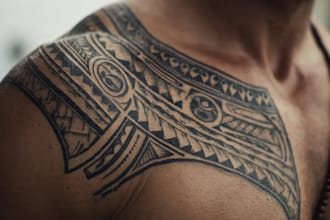 create a professional tribal tattoo design
