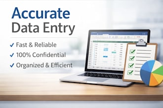 do accurate data entry, web research, lead generation and VA tasks