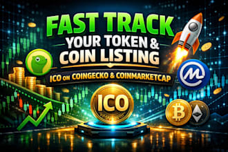 fast track your token and do coin listing, ico on coingecko and coinmarketincap