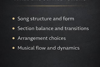 analyse your song structure and arrangement professionally