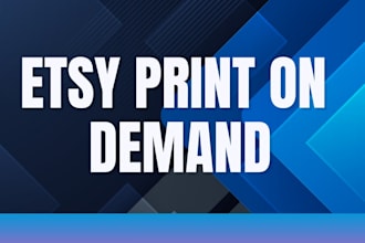 redesign etsy shop, seo, print on demand, dropshipping store