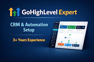 setup your ghl account with complete CRM and automation