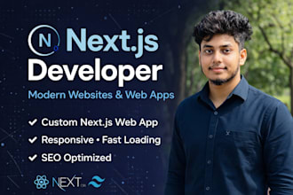 code custom built website as your expert in react and nextjs