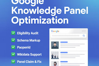 create a google knowledge panel or graph for any category