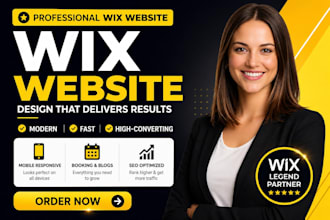 develop or build wix website design, redesign wix website, wix business site