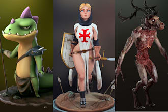 create 3d stylized characters for games and animation